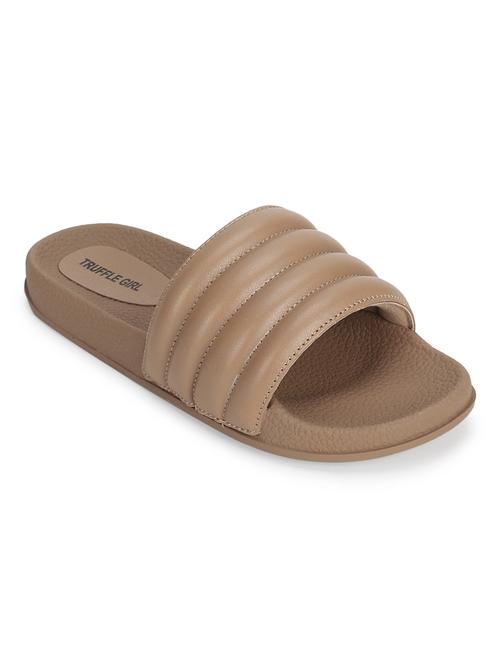 nude pu slip on sandals - 17472889 - Very Small Image - 1