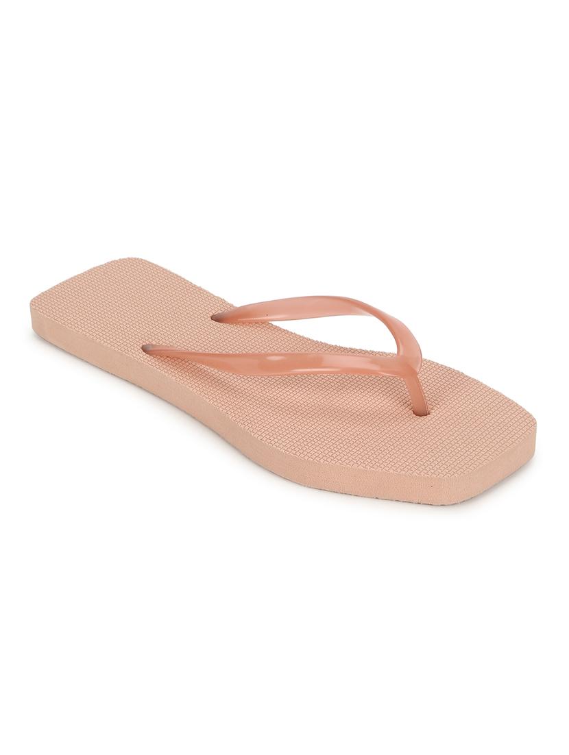 nude synthetic flip flops - 17472901 - Zoom Image - 1
