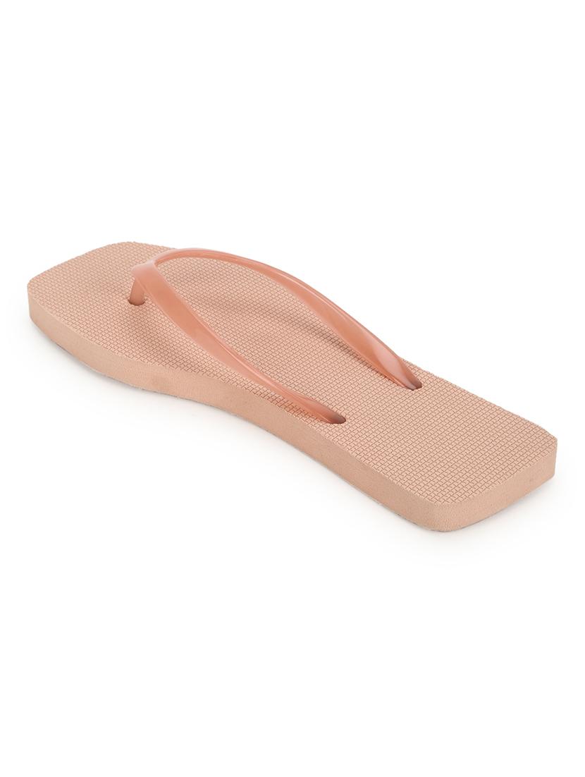 nude synthetic flip flops - 17472901 - Zoom Image - 3