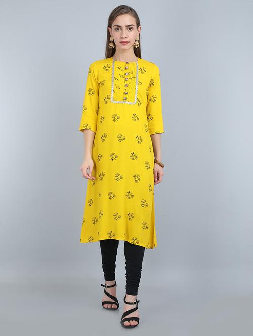 floral a-line kurta - 17473127 - Standard Image - 1
