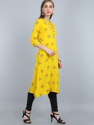 floral a-line kurta - 17473127 - Standard Image - 2