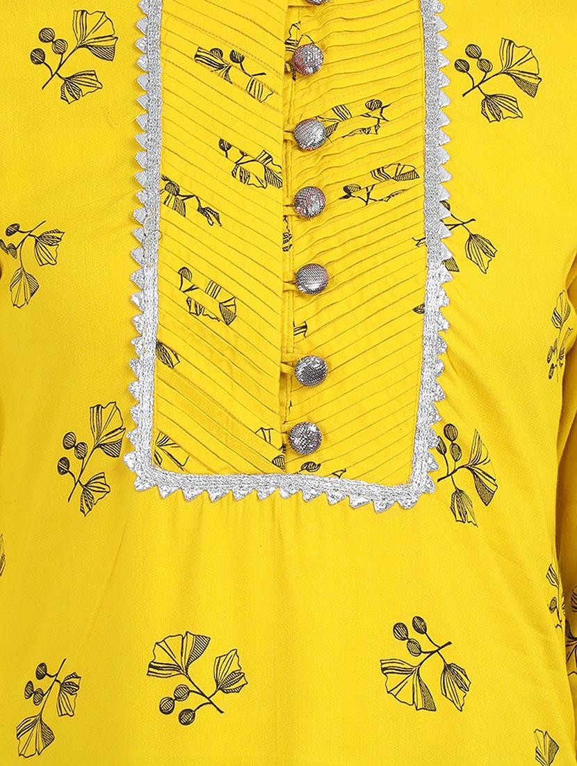 floral a-line kurta - 17473127 - Zoom Image - 4