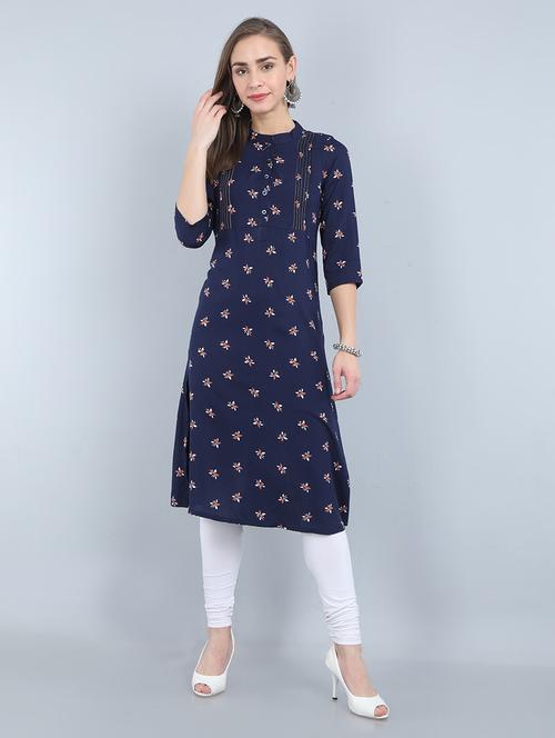 floral a-line kurta - 17473128 - Standard Image - 1