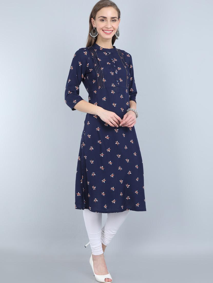 floral a-line kurta - 17473128 - Zoom Image - 2