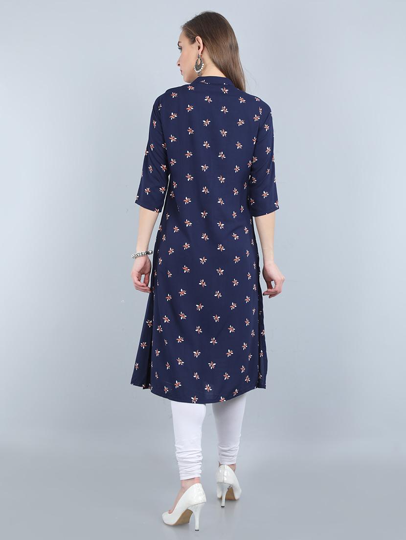 floral a-line kurta - 17473128 - Zoom Image - 3