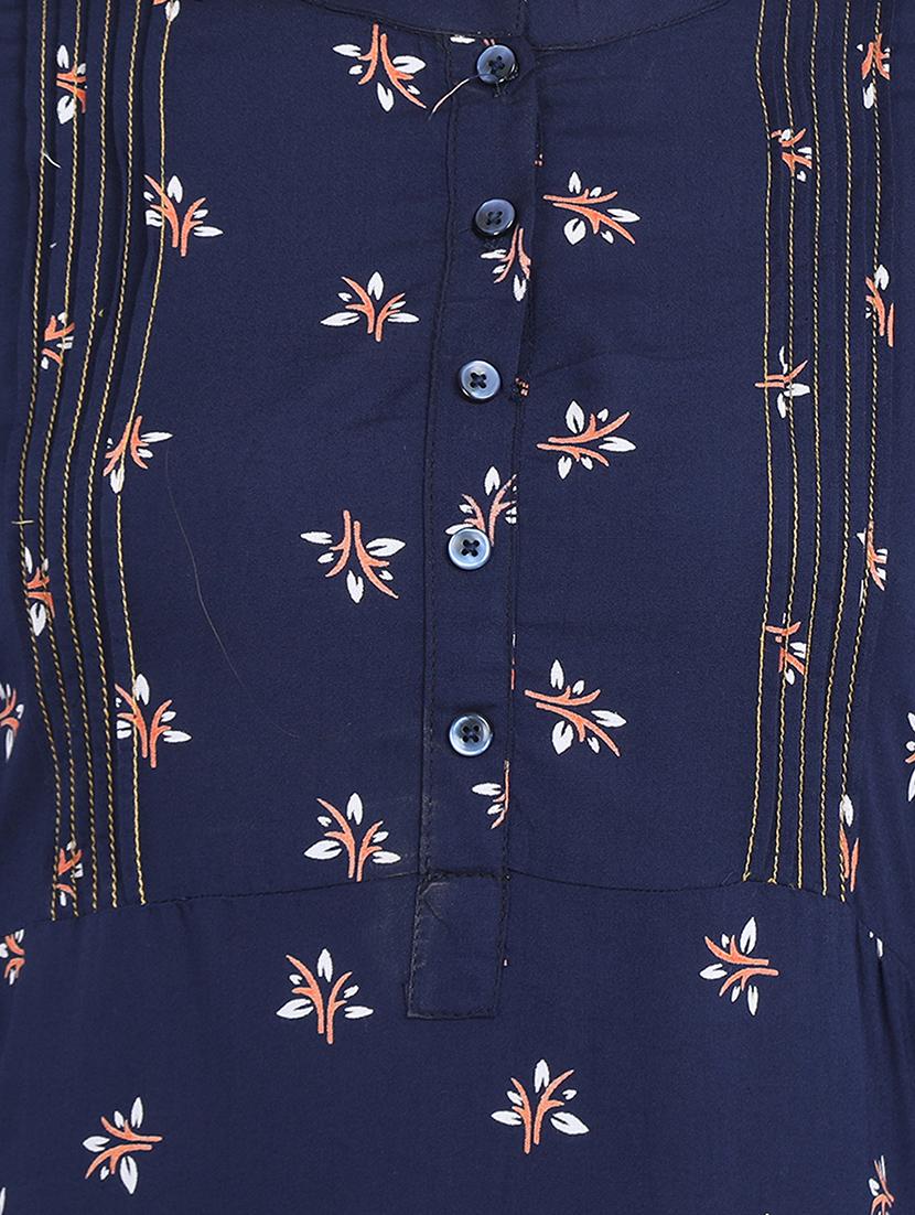 floral a-line kurta - 17473128 - Zoom Image - 4