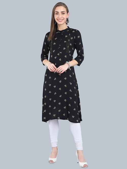 floral a-line kurta - 17473129 - Standard Image - 1