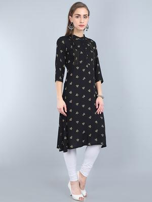 floral a-line kurta - 17473129 - Standard Image - 2