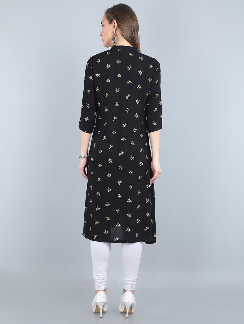 floral a-line kurta - 17473129 - Zoom Image - 3