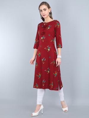 floral a-line kurta - 17473132 - Standard Image - 2