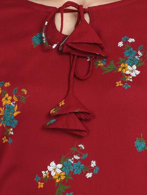 floral a-line kurta - 17473132 - Standard Image - 4