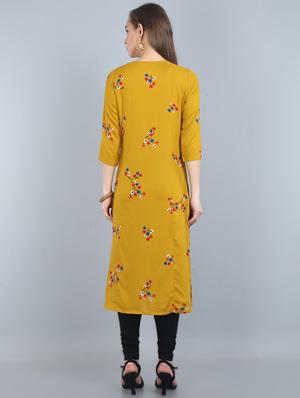 floral a-line kurta - 17473133 - Standard Image - 3