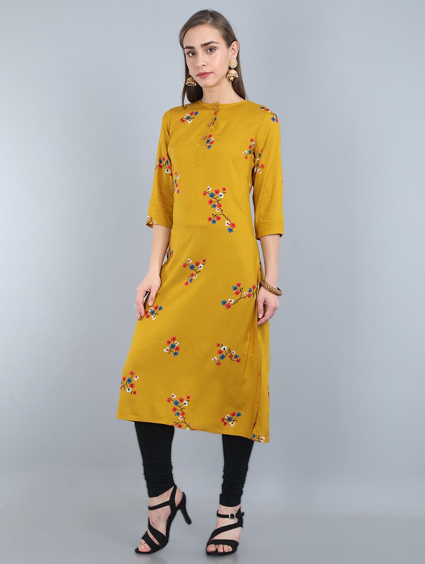 floral a-line kurta - 17473133 - Zoom Image - 2