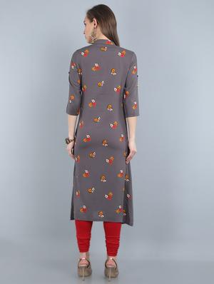 floral a-line kurta - 17473134 - Standard Image - 3