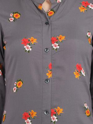 floral a-line kurta - 17473134 - Standard Image - 4