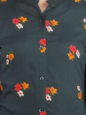 floral a-line kurta - 17473135 - Standard Image - 4