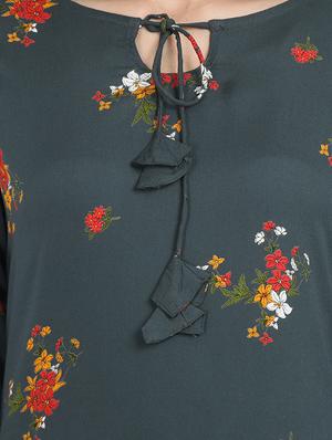 floral a-line kurta - 17473136 - Standard Image - 4