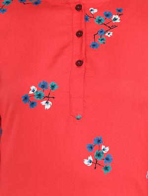 floral a-line kurta - 17473137 - Standard Image - 4