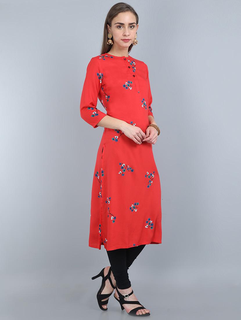 floral a-line kurta - 17473137 - Zoom Image - 2