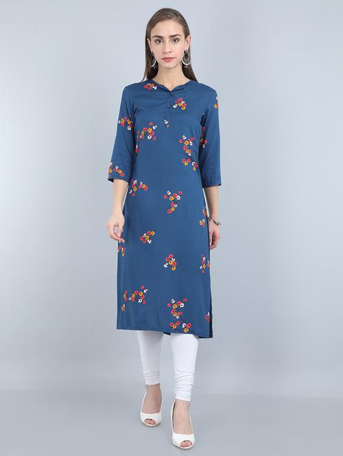 floral a-line kurta - 17473138 - Standard Image - 1