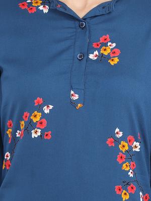 floral a-line kurta - 17473138 - Standard Image - 4