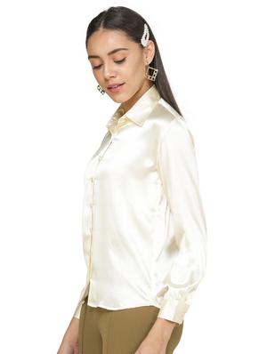 satin straight fit shirt - 17473148 - Standard Image - 2