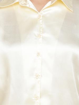 satin straight fit shirt - 17473148 - Standard Image - 5