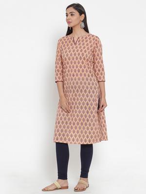printed straight kurta - 17473613 - Standard Image - 2