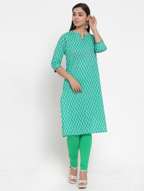 printed straight kurta - 17473614 - Standard Image - 1