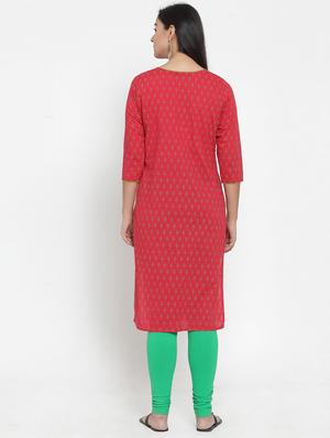 printed straight kurta - 17473615 - Standard Image - 3