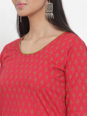 printed straight kurta - 17473615 - Standard Image - 4
