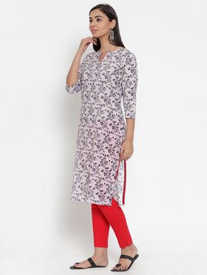 printed straight kurta - 17473649 - Standard Image - 2