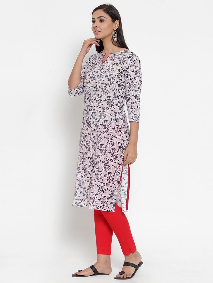 printed straight kurta - 17473649 - Zoom Image - 2