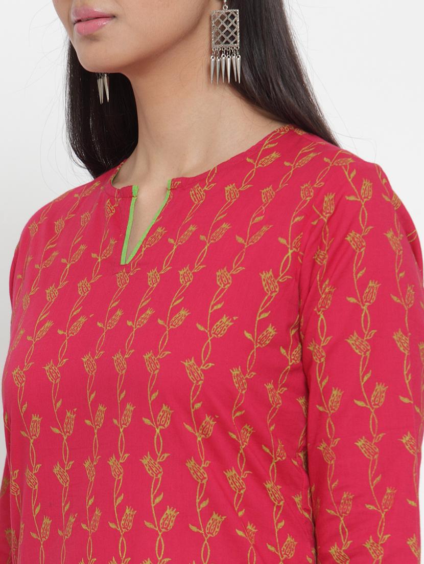 printed straight kurta - 17473654 - Zoom Image - 4