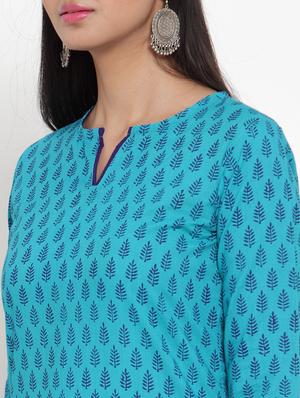 printed straight kurta - 17473656 - Standard Image - 4