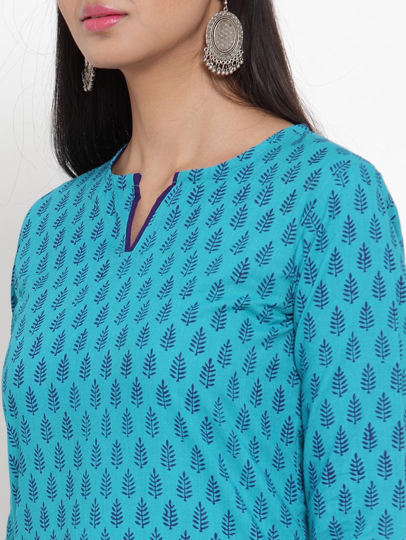 printed straight kurta - 17473656 - Zoom Image - 4
