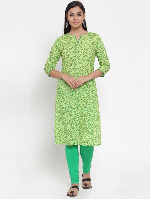 printed straight kurta - 17473657 - Standard Image - 1