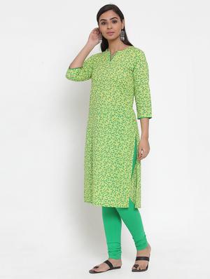 printed straight kurta - 17473657 - Standard Image - 2