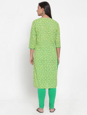 printed straight kurta - 17473657 - Standard Image - 3