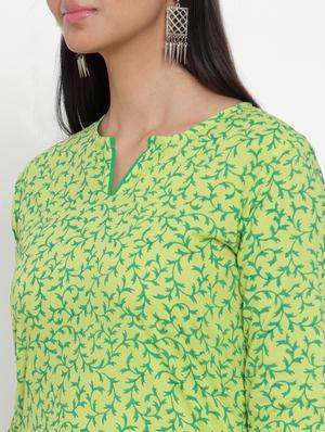 printed straight kurta - 17473657 - Standard Image - 4
