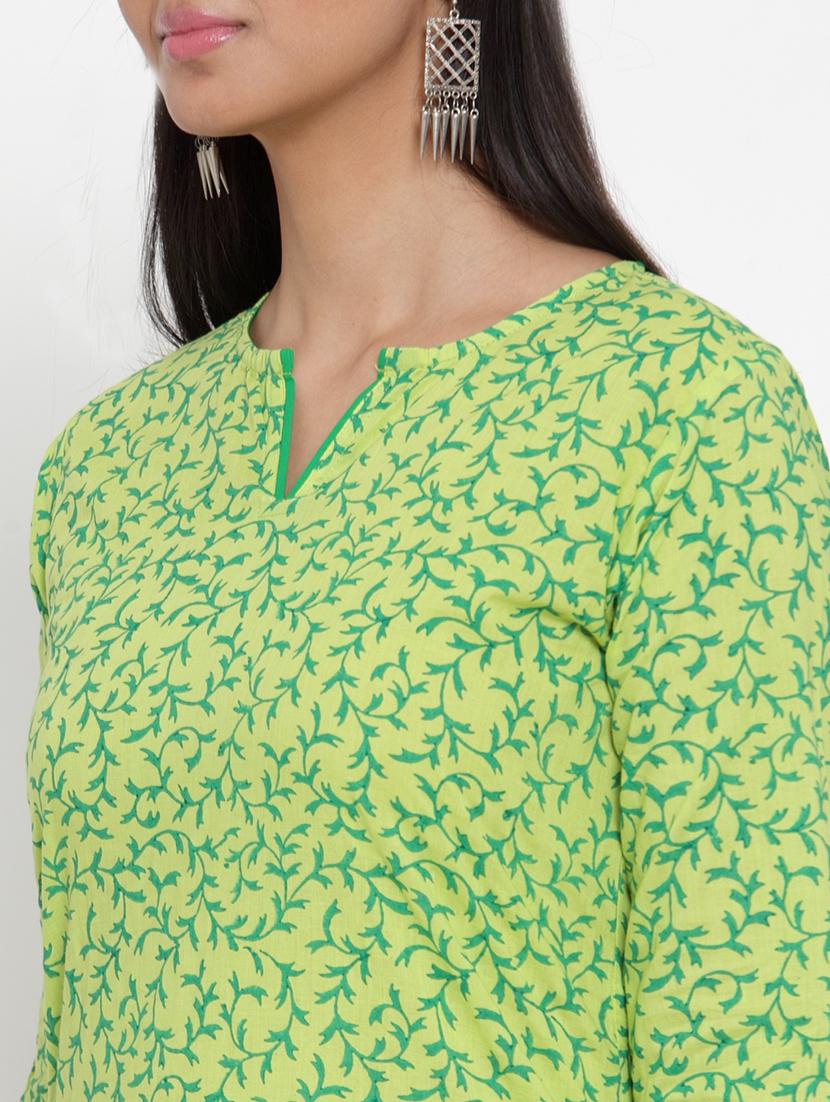 printed straight kurta - 17473657 - Zoom Image - 4