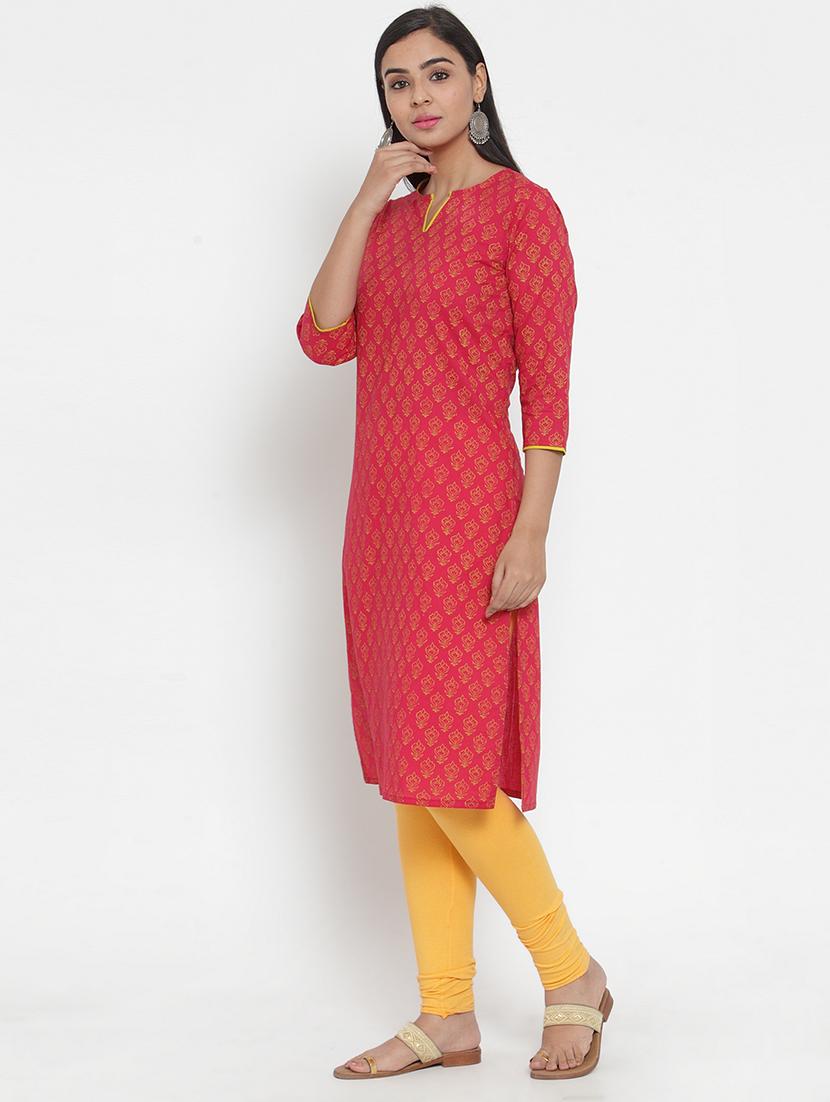 printed straight kurta - 17473659 - Zoom Image - 2