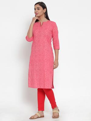 printed straight kurta - 17473660 - Standard Image - 2
