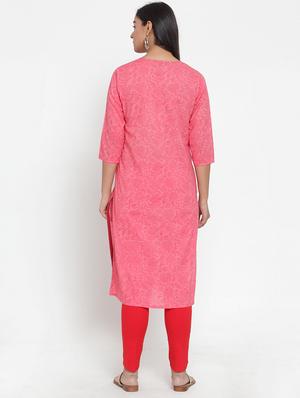 printed straight kurta - 17473660 - Standard Image - 3