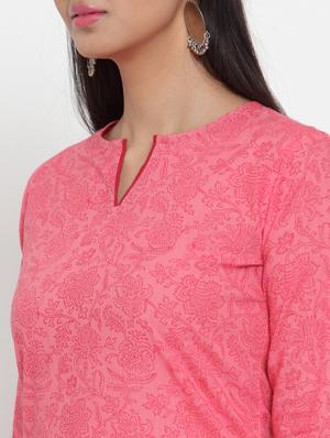 printed straight kurta - 17473660 - Standard Image - 4