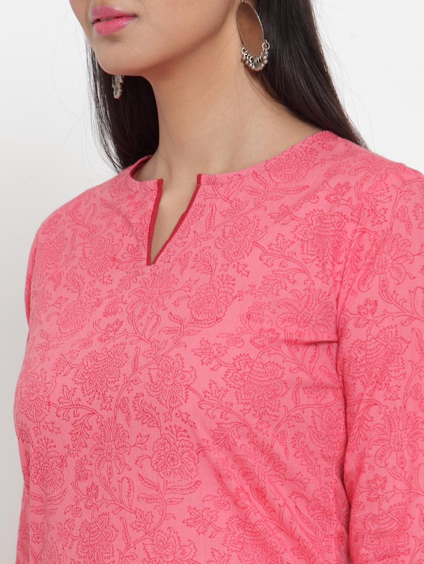 printed straight kurta - 17473660 - Zoom Image - 4