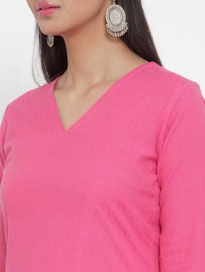 solid straight kurta - 17473661 - Standard Image - 4