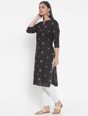 geometrical straight kurta - 17473662 - Standard Image - 2