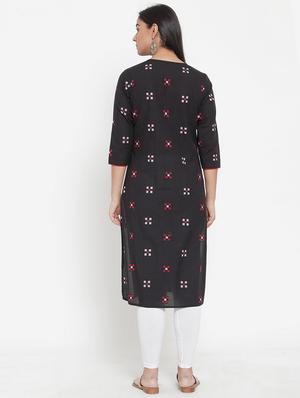 geometrical straight kurta - 17473662 - Standard Image - 3