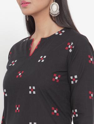 geometrical straight kurta - 17473662 - Standard Image - 4